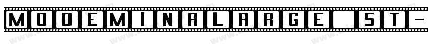 modeminalarge st字体转换